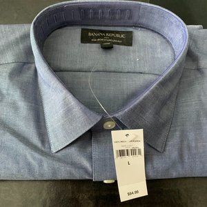 Banana Republic Non Iron Dress Shirt Large